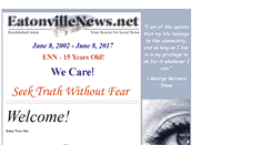 Desktop Screenshot of eatonvillenews.net